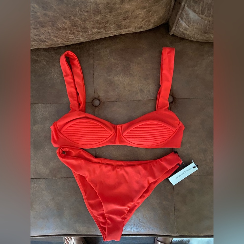 Lover and Friends Red Zisa Bikini Set